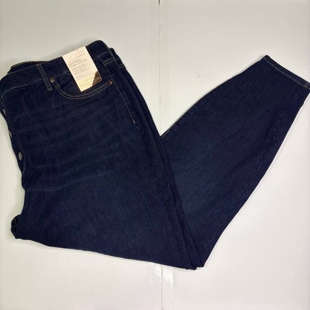 Lauren Conrad super high rise, skinny denim jeans Women's size 24W NWT